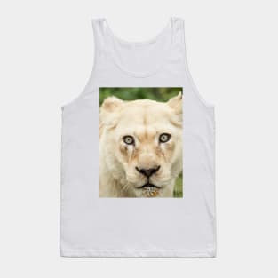 Albino lioness in the wild Tank Top